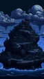 Placeholder: dark, gloomy and detailed sky islands inspired by chrono trigger