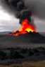 Placeholder: icelandic volcano demon comes out of the ground