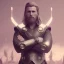 Placeholder: Full body, 3d render, thor 1800's men style, 1800's hair style, 1800's men clothes style, hyper realistic, octane render, unreal engine 5, 8k, palace background, uhd