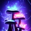 Placeholder: Spherical Frost metal magic armoured lightning glowing Mycelium MUSHROOM stars galaxy SPACE lANDSCAPE BURNING IN BLUE FLAMES hellfire abyss math chaos vivid cell