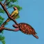 Placeholder: turtle and tree and bird