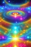 Placeholder: Beautiful ufos, galactic, rainbows, detailed golden galactic suit, high rank, cosmic happiness, bright colours, blue, pink, gold, jewels, realistic, real photo, bright and sunny background, very detailed, high contrast,