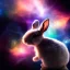 Placeholder: galaxies, spirals, space, nebulae, stars, smoke, iridescent, intricate detail, in the shape of a rabbit, octane render, 8k, --q 2 --ar 2:3 --uplight