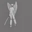 Placeholder: Angel backside cricket sketch