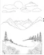 Placeholder: Coloring pages: Escape Stress with Calmness and Relaxing Landscapes: Inner Peace