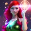 Placeholder: Pretty teenage girl with red hair who is dressed like a space witch casting a spell, girl has green eyes, background is realistic space renditions, egirl dress, full body portrait, arm colors gradient effect into stars, rendered, unity 3d, unreal engine, dslr, hdr, 4k, edited, photorealistic, normal number of appendages, freckles