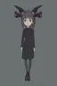 Placeholder: a young gothic demon girl with horns