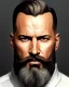 Placeholder: "MIddle aged white human male, with a trimmed but uneven beard, piercing eyes with slick back hair, full-scale head and shoulders portrait, 8k resolution concept art portrait by Greg Rutkowski, Artgerm, WLOP, Alphonse Mucha dynamic lighting hyperdetailed intricately detailed Splash art trending on Artstation triadic colors Unreal Engine 5 volumetric lighting Splash art fantasy"