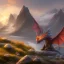 Placeholder: dragon egg, dragon, fire, 4k, 8k, 3d, ultra detailed, detailed, mountains, sky, snow, house, grass, flowers,horror,fantasy, mystery, mystical