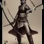 Placeholder: Japanese Warrior women with katana sword