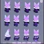 Placeholder: a fox fursona, darker colors, master quality, backlighting, soft lights, full body portrait, in frame, 8k, furry, fur, black and purple color pallet, fursona reference sheet,