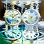 Placeholder: two white sikns, in one of them water is turning clockworks and in the other clockwise, art, oil drawing, bright,