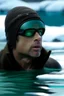 Placeholder: brad pitt snorkling in a frozen lake