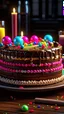 Placeholder: Realistic detailed birthday cake::2 food photography, photorealistic, ultra realistic, maximum detail, recipes.com, epicurious, instagram :: 8k, volumetric light, cinematic, octane render