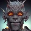 Placeholder: evil ork, devil, brutal face, tron, head, glow eyes, 8k, finely detailed, dark light, photo realistic, cyberpunk