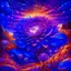 Placeholder: majestic flower, psychedelic, violet tones, fantasy landscape