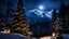 Placeholder: christmas,festive,fir forrest scenery,forest,tree,nature,night,snow,lanterns,fir tree,night ,cloud,holy night