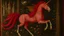 Placeholder: A dark pink winged unicorn medieval tapestry painted by Giovanni Battista Sassi