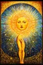 Placeholder: coronal Mass Injection of the Sun; Art Deco inspired by Gustav Klimt; Golden Hour; Iridescent; Controversial; Supremely Detailed; Marvelous; Whimsical