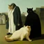 Placeholder: UN conference,a cat and human flesh-like surgical instruments and universe-like a pigeon and neuralink, surrealism,minimalism,Painting By Adrian Ghenie, Rene Magritte, Salvador Dali, Lucian Freud