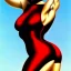 Placeholder: Epic full body picture portrait of busty atletic young beautiful ninja woman boris vallejo styles