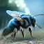 Placeholder: Ultra realistic bee. epic, highly detailed, unreal engine 5, god rays, ray tracing, RTX, lumen lighting, ultra detail, volumetric lighting, 3d, finely drawn, high definition, high resolution.