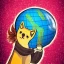 Placeholder: doge wizard geomancer holding disco globe