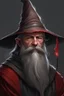 Placeholder: a gray bearded wizard with a dark red hat