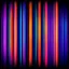 Placeholder: Red Orange Blue Purple Thick Gradient Vertical Neon Strips With Dark Rustic Background.