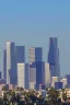 Placeholder: pixel art Los Angeles skyline