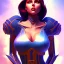 Placeholder: Epic full body picture portrait of busty atletic young beautiful Raven teen titans Frank Frazetta styles