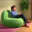 Placeholder: Couch in the shape of an avocado