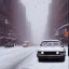 Placeholder: SNOW FALLING ON 1950 NEWYORK STREET