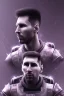 Placeholder: lionel Messi face style cyberpunk