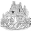 Placeholder: A fairy house Tranquil Streamside Dwelling, coloring page, exact shape, real image, minimal lines, white back ground color, real style, realistic, minimalistic, minimal black line art, line art, crisp line art, unique coloring sheet, outlined, outline, crisp, crisp line edges, illustration, thin lines, crisp clear lines, line art, clean line art, unique, 8k, no colors, no dark color, no black color, avoid thick black, minimalistic line edges, white back ground,