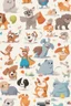 Placeholder: simple picture for toddlers, pets, disney and pixar style, colorful cover