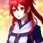 Placeholder: cute redhair ritsuka fujimaru gudako with a soft face, anime manga high quality Fate Grand Order