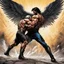 Placeholder: [art by David Finch] Jacob wrestling with angel