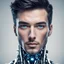 Placeholder: artificial intelligence robot beautiful man