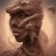 Placeholder: sango fantasy, fantasy magic, intricate, sharp focus, illustration, highly detailed, digital painting, concept art, matte, artgerm and paul lewin and kehinde wiley, masterpiece sexy lips Asian afro lips black African lady body mermaid Dragon head silver bright rain lady outer space mermaid pretty skull head