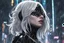 Placeholder: Venom in 8k nier automata drawing style, spider-gwen them, cinematic mood, neon effect, close picture, rain, highly detailed, high details, detailed portrait, masterpiece,ultra detailed, ultra quality