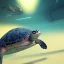 Placeholder: Turtle deep water lights night, unreal 5, octane render, cinema4d, redshift render, hyper realistic, cenematic, vibrancy, synthwave, retouch, centered, dynamic lighting, dramatic lighting, 4k, highly detailed, attractive beautiful, realistic, virtual reality, epic composition, holographic,