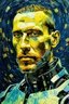 Placeholder: Portrait of a cyborg by Van Gogh