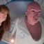 Placeholder: Gina Strippoli and brian anwander in the future with alien babies in a mothership