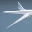 Placeholder: Hyperrealistic Futuristic Airplane