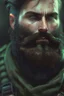 Placeholder: photorealistic male bearded handsome soldier, hyperdetailed painting, luminism, Bar lighting, complex, dark green miltary, 4k resolution concept art, Artgerm, WLOP, Alphonse Mucha, 3d render, octane render, intricately detailed, cinematic, awesome full color, hand drawn, dark, gritty, cinematic, buckeye burl