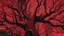 Placeholder: red tree, highly detailed, beautiful desktop wallpaper, comic style, many human faces on tree