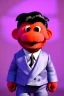 Placeholder: Waist up muppet Portrait, Kim Jong-un muppet doll, black suit, photo studio, red background, unreal engine 5, concept art, art station, god lights, ray tracing, RTX, lumen lighting, ultra detail, volumetric lighting, 3d.