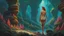 Placeholder: Surprice me with the naked truth. concept art, intricately detailed, color depth, dramatic, colorful background. Painted by Dariusz Zawadzki