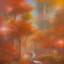 Placeholder:  pastel colors, abstract art , red, orange, white,brown,son, earth, wod, trees, flowers, forest